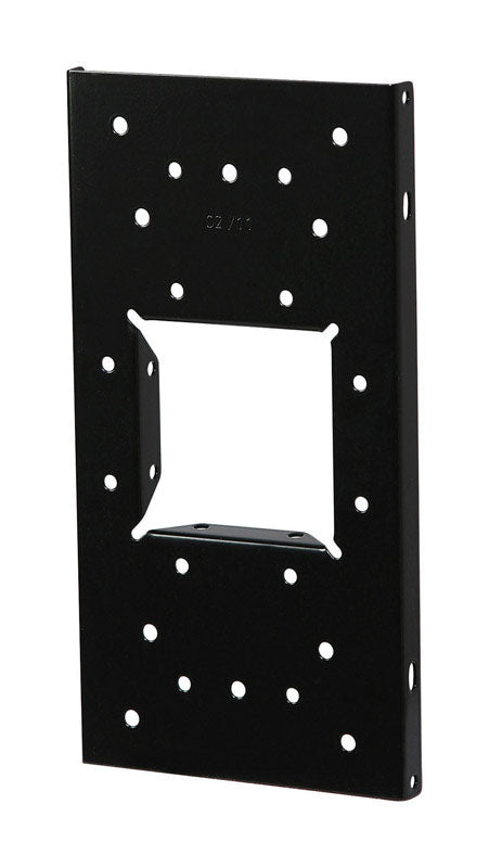 Architectural Mailboxes Black Steel Mailbox Mounting Board .060 Ga. 12.875 in. L
