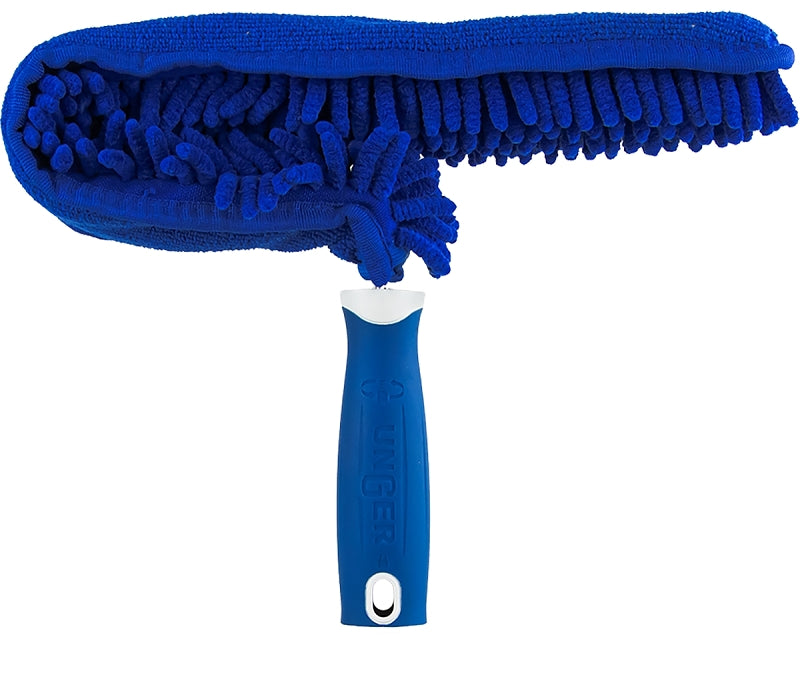 Unger 989660 Ceiling Fan Duster, 9 in Head, Microfiber Head, 6 in L Handle, Blue