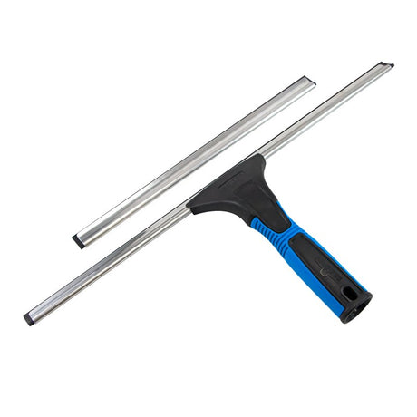 Unger Professional 985610 EZ-Change Squeegee with Interchangeable Blades, 18 in Blade, Poly Blade