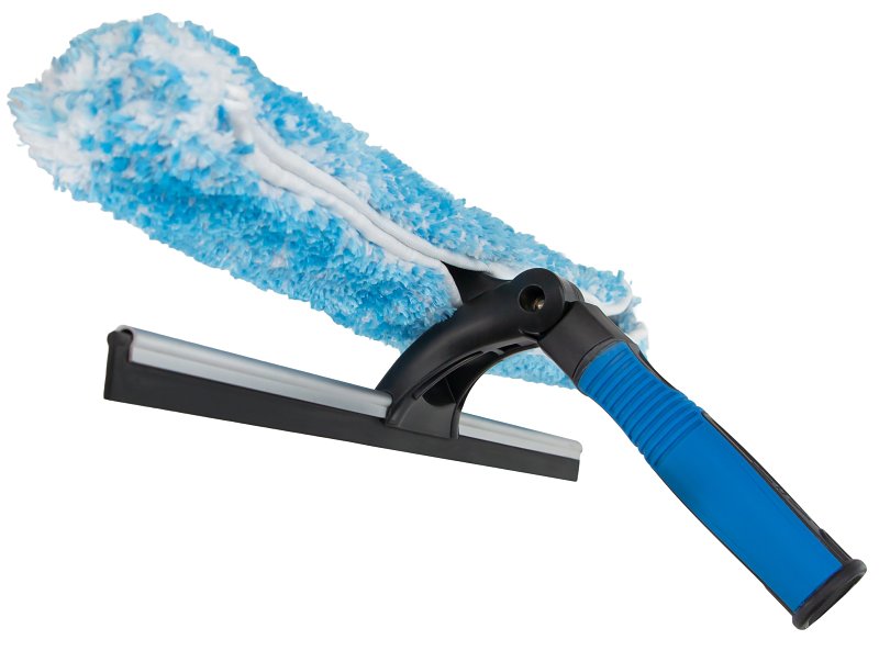 Unger Professional 981660 2-in-1 Window Cleaner, 18 in L Head, Plastic Head, 3.54 in L