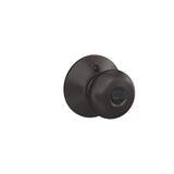 Schlage Plymouth Aged Bronze Entry Door Knob 1-3/4 in.