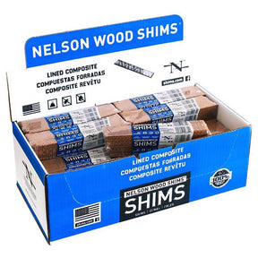 Nelson 1.5 in. W X 8 in. L Composite Shim 12 pk, Pack of 32
