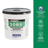 Roberts 3085-0 Multi-Purpose Adhesive, Beige, 1 qt, Pail, Pack of 6