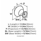 Amerock Allison Traditional Classics Round Cabinet Knob 1-1/4 in. D 1-3/16 in. Oil Rubbed Bronze 1 p