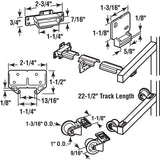 Prime-Line R7125 Drawer Track Kit, Undermount, Steel, Purple