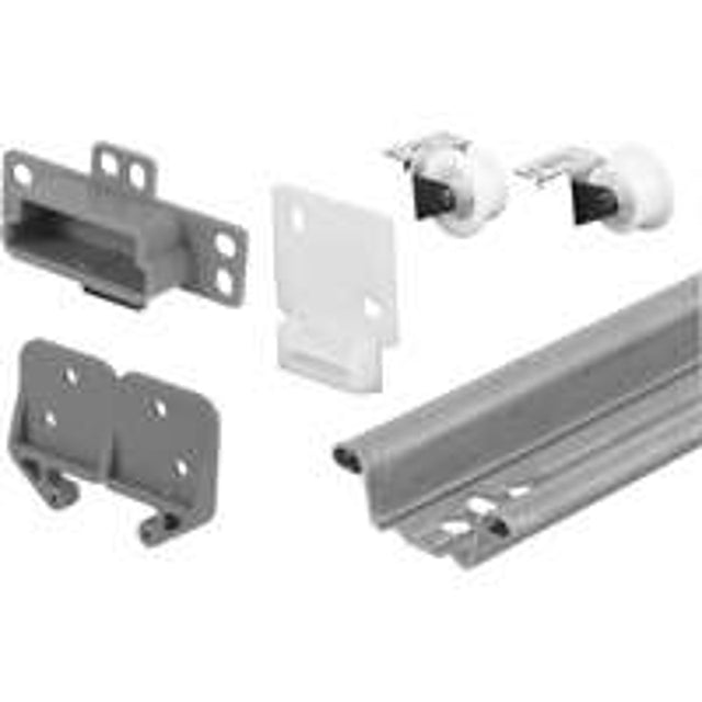 Prime-Line R7125 Drawer Track Kit, Undermount, Steel, Purple
