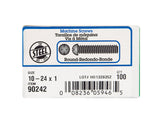 HILLMAN No. 10-24 X 1 in. L Combination Round Head Zinc-Plated Steel Machine Screws 100 pk