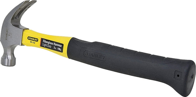 STANLEY STHT51346 Nailing Hammer, 7 oz Head, Curved Claw, Smooth Face Head, HCS Head, 12 in OAL