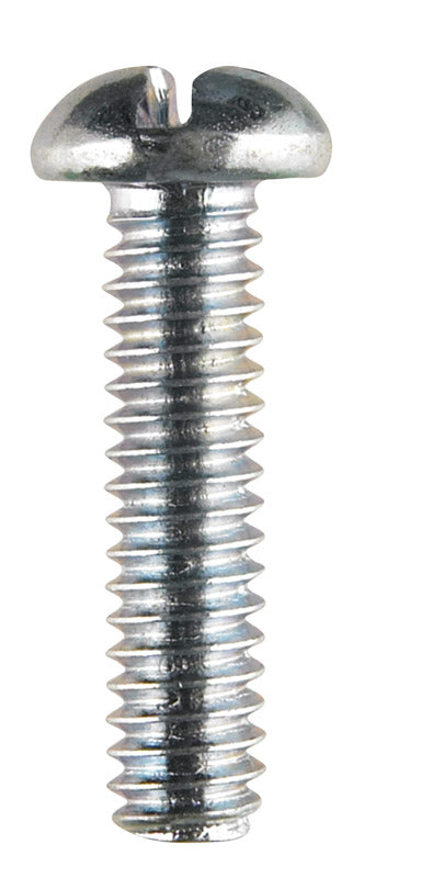 HILLMAN No. 1/4-20 X 1 in. L Combination Round Head Zinc-Plated Steel Machine Screws 100 pk