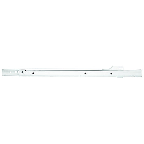 Knape & Vogt 1805H WH 500 Drawer Slide, 75 lb, 500 mm L Rail, 12.5 mm W Rail, Steel