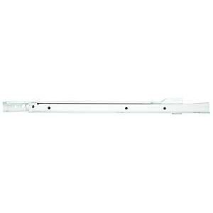Knape & Vogt 1805H WH 500 Drawer Slide, 75 lb, 500 mm L Rail, 12.5 mm W Rail, Steel