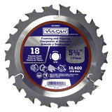 Vulcan 409011OR Circular Saw Blade, 5-3/8 in Dia, 3/8 in Arbor