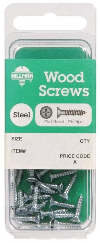 HILLMAN No. 10 X 3 in. L Phillips Zinc-Plated Coarse Wood Screws 4 pk, Pack of 10