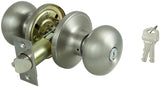 ProSource TFX200V-PS Entry Knob, Satin Nickel, KW1, KA3 Keyway, 3 Grade, Pack of 3