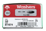 HILLMAN Hot Dipped Galvanized Steel 5/8 in. USS Flat Washer 25 pk