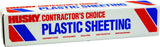 Poly-America CF00712-0400C Painter's Sheeting, 0.7 mil Thick, 400 ft L, 12 ft W, Clear