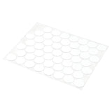 Prime-Line Round Plastic Screw Hole Cover 9/16 in. D X 0.3 in. L 53 pk White