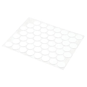 Prime-Line Round Plastic Screw Hole Cover 9/16 in. D X 0.3 in. L 53 pk White