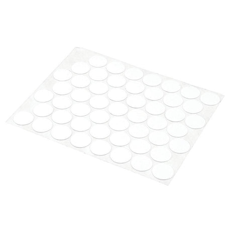 Prime-Line Round Plastic Screw Hole Cover 9/16 in. D X 0.3 in. L 53 pk White