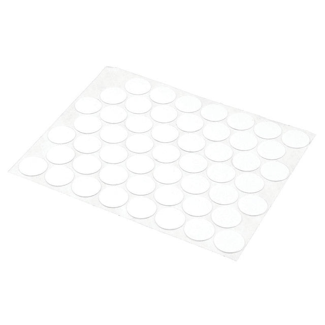 Prime-Line Round Plastic Screw Hole Cover 9/16 in. D X 0.3 in. L 53 pk White