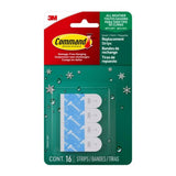 3M Command Small Foam Refill Strips 1.813 in. L 16 pk, Pack of 6