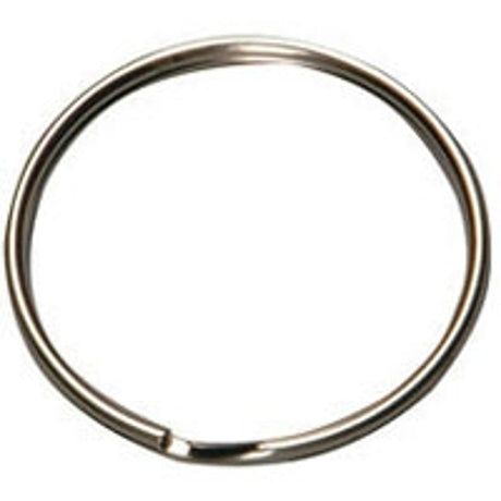 2GO KB104 Key Ring, Split Ring, 7/8 in Ring, Nickel-Plated