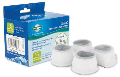 PetSafe 13906 Replacement Filter, Carbon, For: Drinkwell Avalon, Pagoda, Sedona, Seascape, 2 gal Fountain