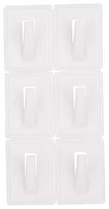 ProSource PH-122298-PS Utility Hook, 100 g, 1-Hook, Plastic, White, White