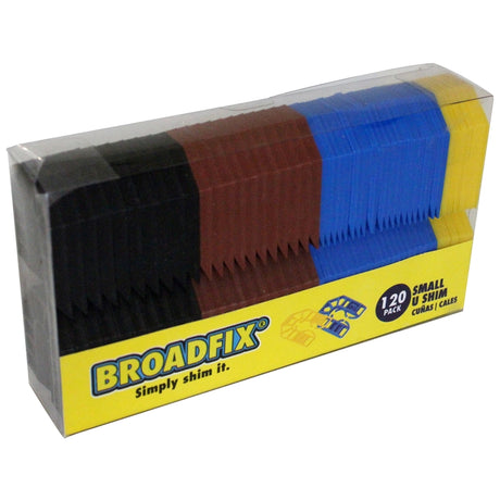 Broadfix 1.7 in. W X 2.2 in. L Hard Plastic Small U Shims 120 pk, Pack of 14