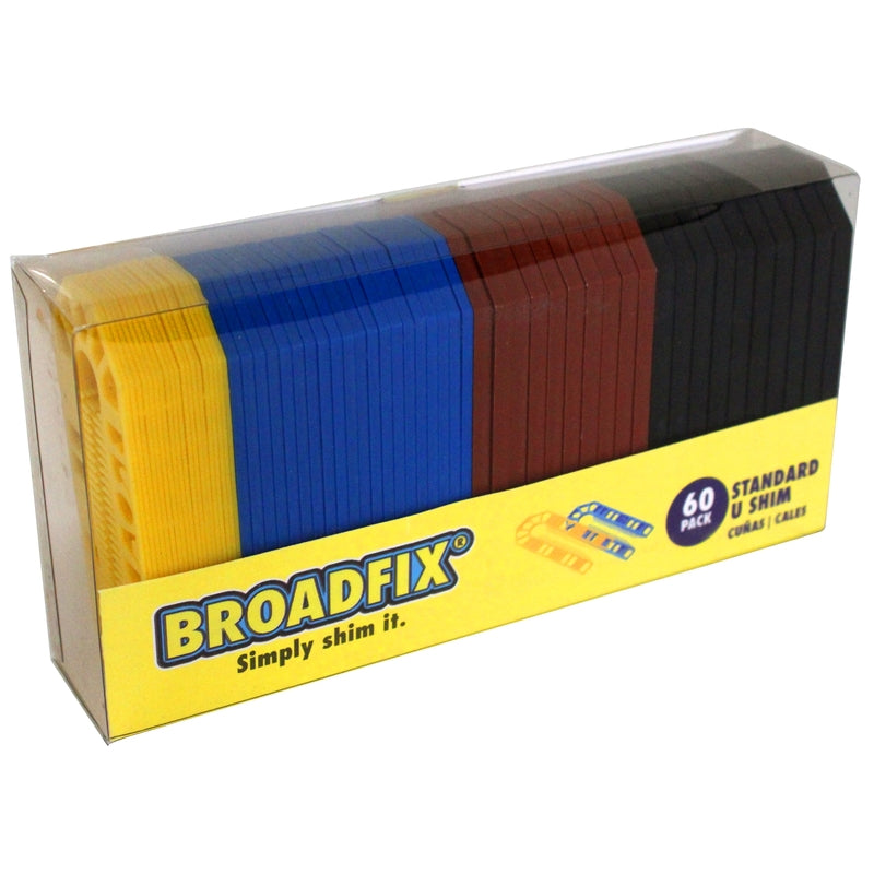Broadfix 1.7 in. W X 4 in. L Hard Plastic Shims 60 pk, Pack of 14