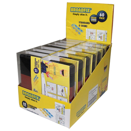 Broadfix 1.7 in. W X 4 in. L Hard Plastic Shims 60 pk, Pack of 14