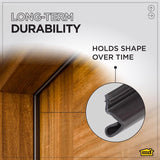 M-D Building Products PLATINUM Brown Rubber Top & Sides Door Seal For Doors 84 in. L X 0.63 in.
