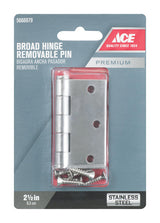 Ace 2-1/2 in. L Stainless Steel Door Hinge 1 pk