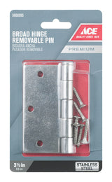 Ace 3-1/2 in. L Stainless Steel Door Hinge 1 pk
