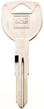 Hy-Ko 11010HD103 Automotive Key Blank, Brass, Nickel, For: Honda Vehicle Locks, Pack of 10
