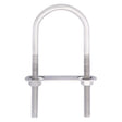 Hampton 5/16 in. X 2 in. W X 4-11/16 in. L Coarse Stainless Steel U-Bolt, Pack of 5