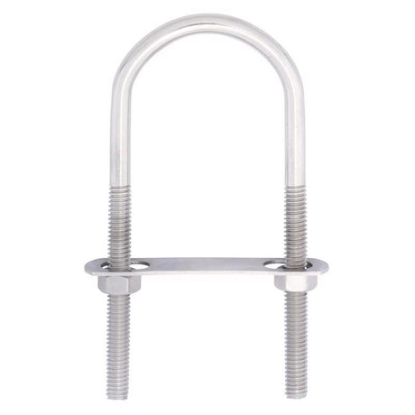 Hampton 5/16 in. X 2 in. W X 4-11/16 in. L Coarse Stainless Steel U-Bolt, Pack of 5