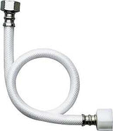 Fluidmaster B1TV20 Toilet Connector, 20 in L, 3/8 in Inlet, Compression Inlet, 7/8 in Outlet, Ballcock Outlet