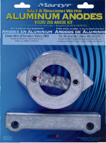 Martyr Magnesium Anode Kit For Volvo Penta 280 Engine (Contains 1-V18, 1-CM832598 and Fastening Hardware)