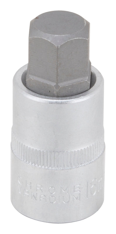 Vulcan 3506012013 Hex Bit Socket, 16 mm Tip, 1/2 in Drive, Chrome, 2-1/2 in OAL