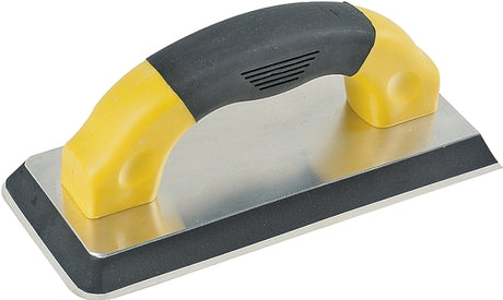 M-D 49827 Tile Tool Float, 9 in L, 4 in W, Ergonomic Handle, Gum Rubber, Black/White