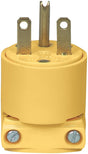 Eaton 4866-BOX Electrical Plug, 2-Pole, 15 A, 250 V, Screw, NEMA: NEMA 6-15, Yellow