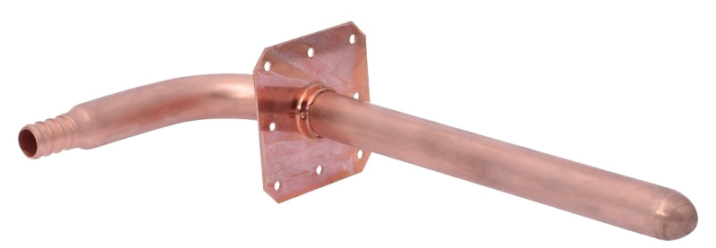 SharkBite 25094A Stub-Out Pipe Elbow, 1/2 in, Barb, Copper, 80 to 160 psi Pressure