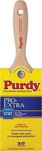 Purdy 144400730 Wall Brush, 3 in W, Nylon/Polyester Bristle, Beaver Tail Handle