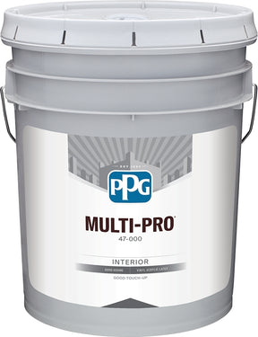 PPG MOPAKO PRO 47-110/05 Interior Paint, Flat, White Pastel, 5 gal, 400 sq-ft Coverage Area