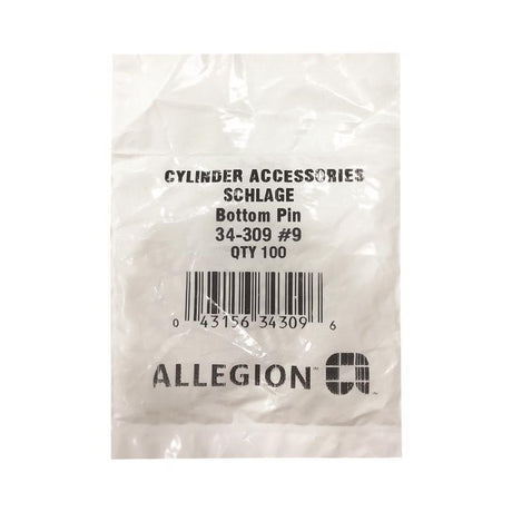 Schlage F-Series No. 9 Brass Lock Bottom Pins 100 pk