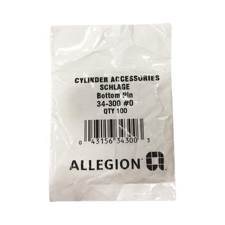 Schlage F-Series No. 0 Brass Lock Bottom Pins 100 pk