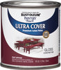 Rust-Oleum 1964730 Interior/Exterior Paint, Water, Gloss, Colonial Red, 0.5 pt Can, 120 sq-ft Coverage Area
