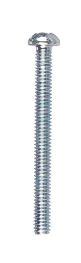 HILLMAN No. 8-32 X 1-3/4 in. L Combination Round Head Zinc-Plated Steel Machine Screws 100 pk