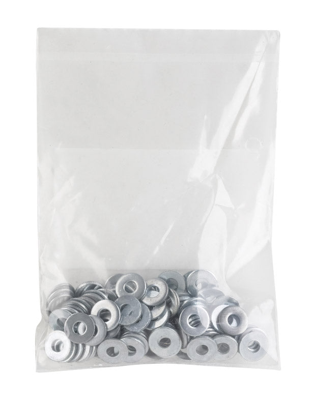 HILLMAN Zinc-Plated Steel .138 in. SAE Flat Washer 100 pk